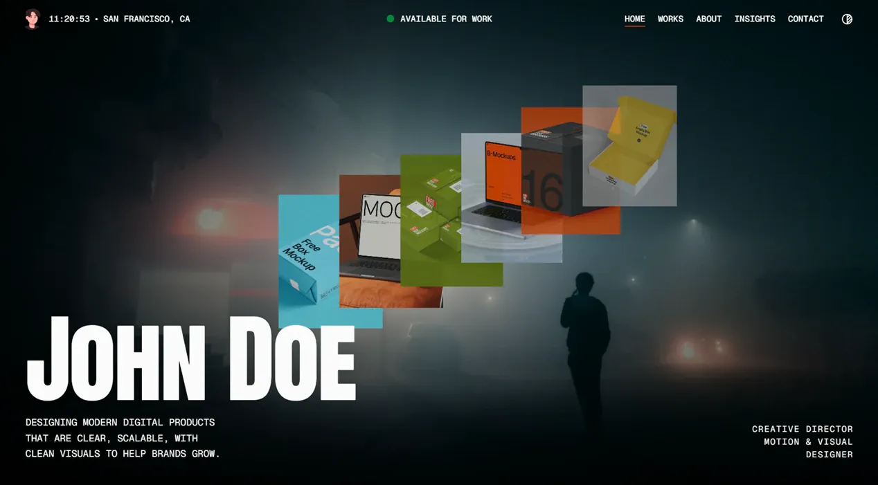 Service Folio template — Home view