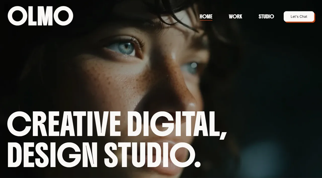 Olmo Studio template — Home view