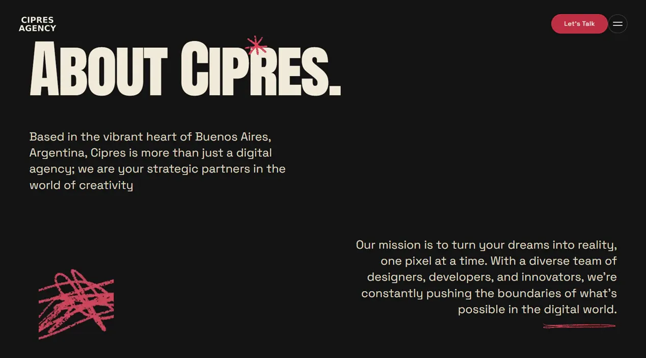 Cipres Agency template — About view