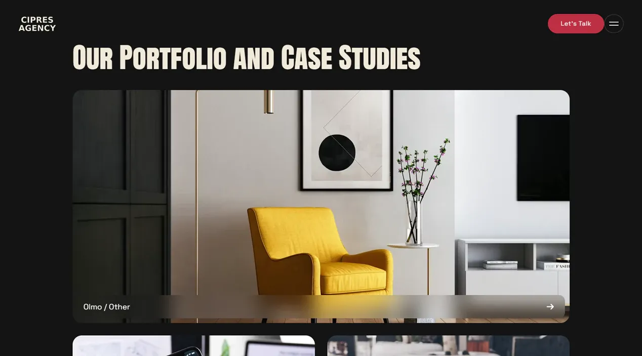 Cipres Agency template — Projects view